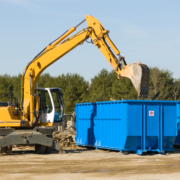 are there any restrictions on where a residential dumpster can be placed in Olivehill